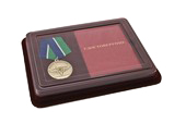 Наградной комплект к медали «За верность десантному братству» с бланком удостоверения