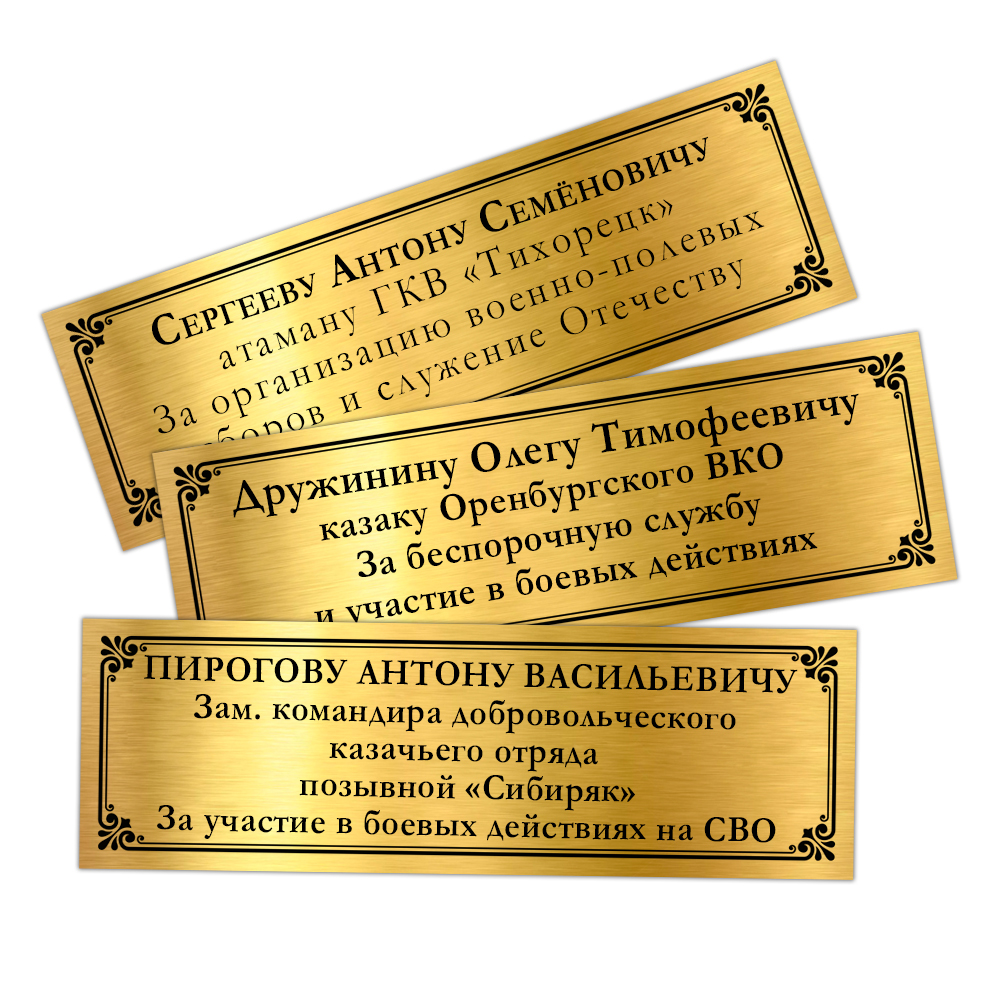 Наградное панно «За защиту Отечества в казачьих формированиях», дополнительное фото 1