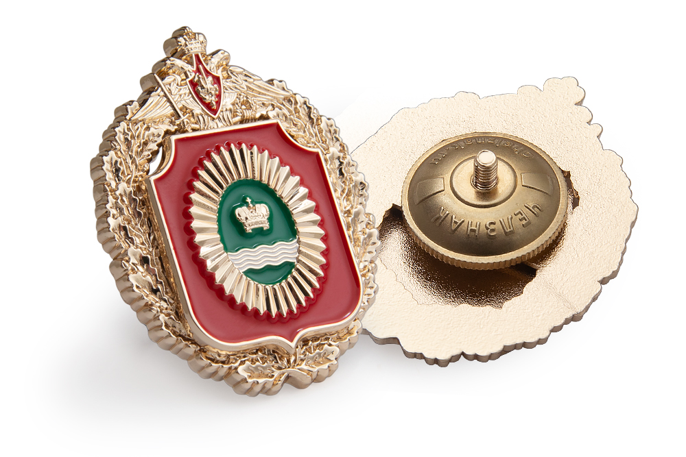 3D фото награды Нагрудный знак военного комиссариата Калужской области