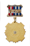Удостоверение к награде Знак на колодке «За службу на Военно-морском флоте» с бланком удостоверения