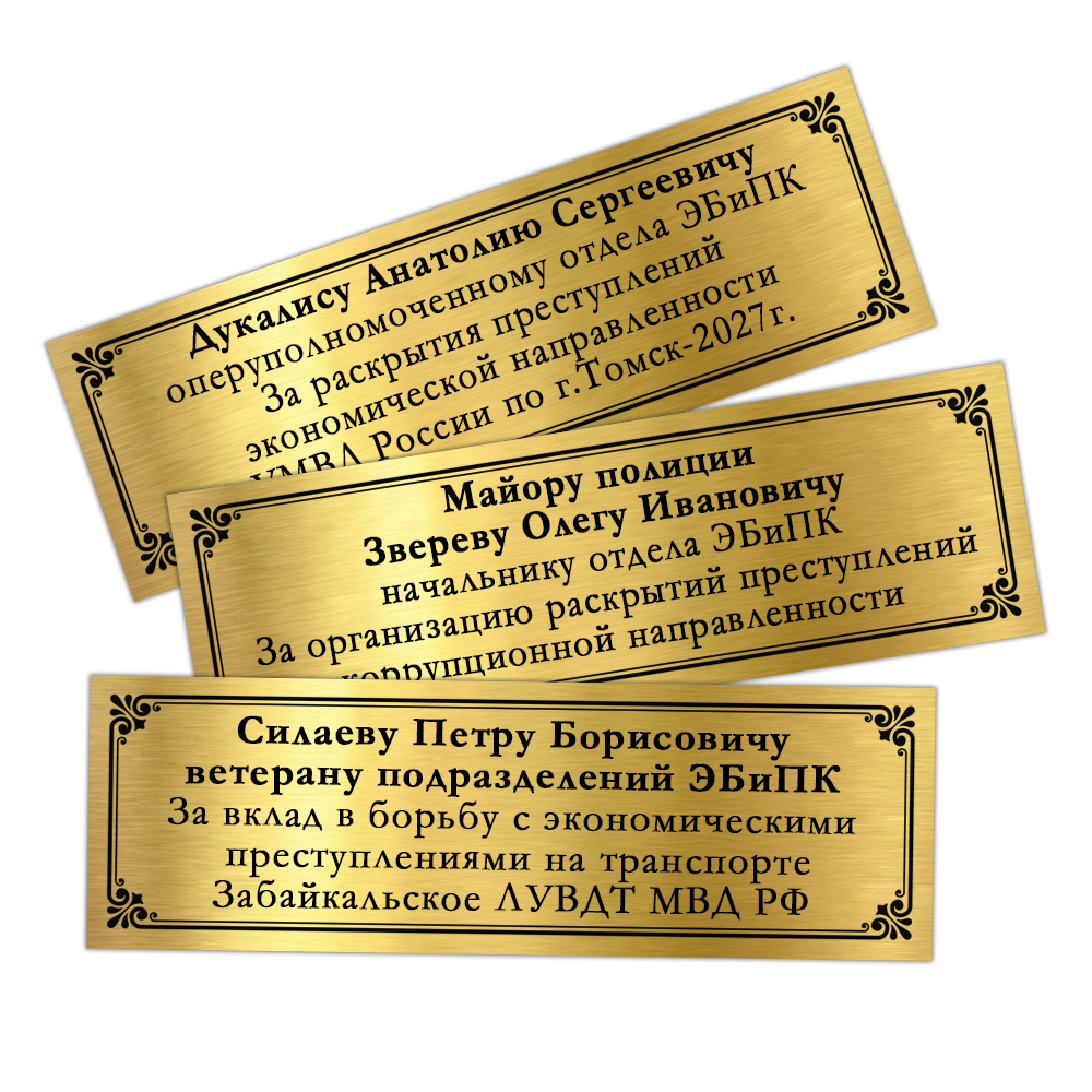 Наградное панно «90 лет службе по борьбе с экономическими преступлениями», дополнительное фото 1