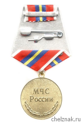 Реверс награды Медаль «80 лет Гражданской обороне МЧС России»