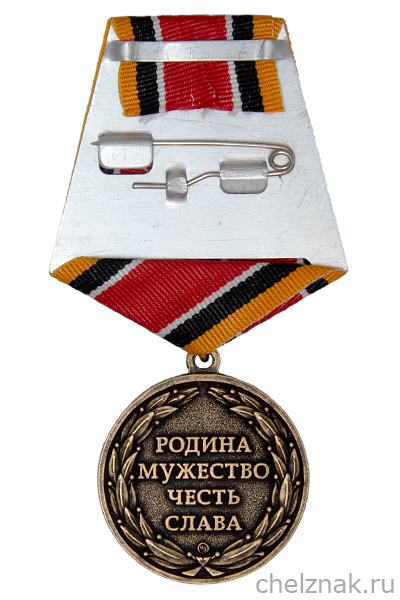 Реверс награды Медаль «Ветеран боевых действий на Кавказе» с бланком удостоверения