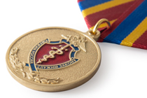 Медаль «30 лет Подразделениям по борьбе с незаконным оборотом наркотиков (ПНОН)» с бланком уд-ния