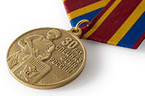 Удостоверение к награде Медаль «30 лет Спецназу ФСИН России» с бланком удостоверения