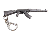 Купить бланк удостоверения Металлический брелок с подвеской «АК-47» 95 мм