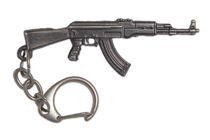 Купить бланк удостоверения Металлический брелок с подвеской «АК-47» 67 мм