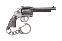 Купить бланк удостоверения Металлический брелок с подвеской «Револьвер» 77 мм