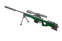 Макет оружия в металле «Magnum AWM L115A1» 300 мм