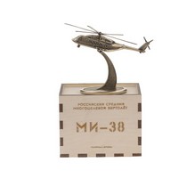 Удостоверение к награде Вертолет Ми-38 на подставке, масштабная модель
