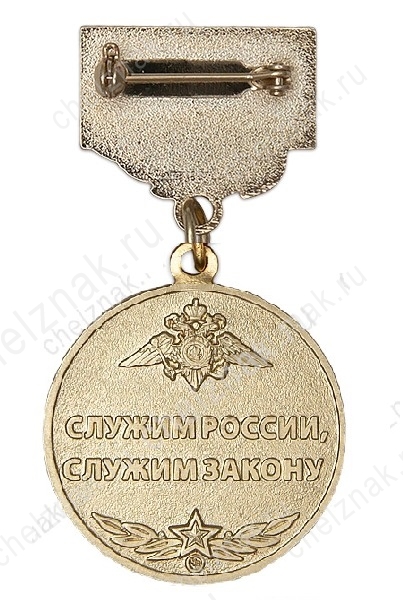 Реверс награды Медаль «Ветеран. 85 лет службе БХСС и ЭБиПК МВД» с бланком удостоверения
