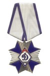 Знак «90 лет ВФСО «Динамо»» на колодке