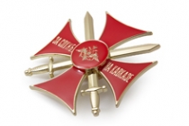 Знак «За службу на Кавказе» красный с бланком удостоверения