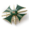 Знак «За службу на Кавказе» зеленый с бланком удостоверения