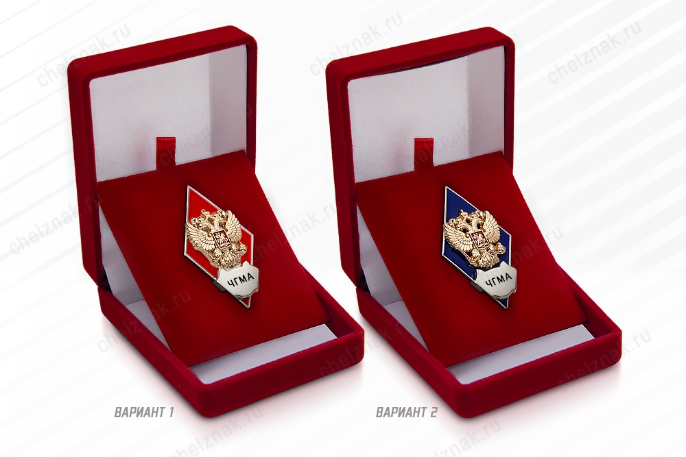 Нагрудный знак (ромб) «Об окончании Читинской государственной медицинской академии», дополнительное фото 1