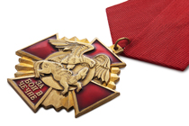 Удостоверение к награде Знак «За бои в Чечне» с бланком удостоверения