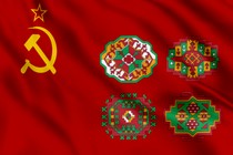 Флаг Туркменской ССР образца 1925 года