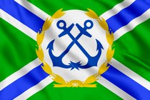 Флаг командующего морскими силами Пограничных войск РФ