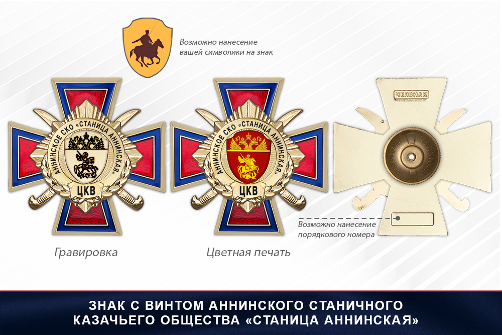Награды Аннинского станичного казачьего общества «Станица Аннинская» ЦКВ, дополнительное фото 1