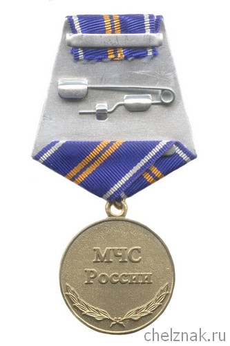 Реверс награды Медаль «20 лет Сибирской РПСО МЧС России»