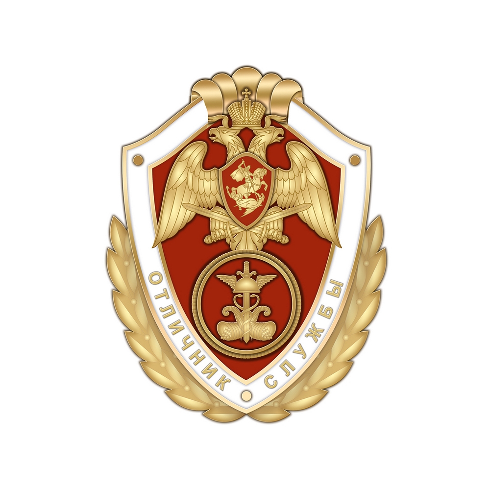Нагрудный знак Росгвардии «Отличник службы в финансово-экономических подразделениях»