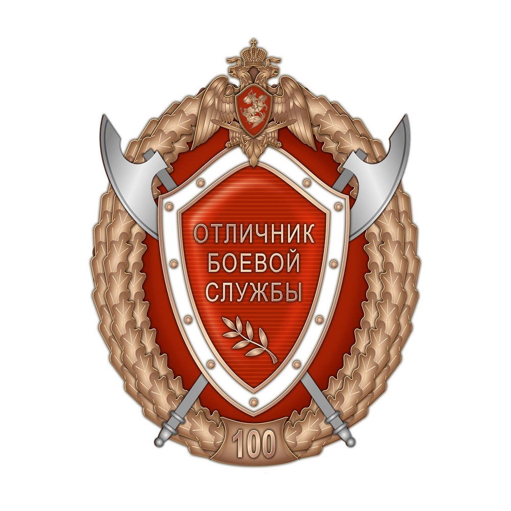 Нагрудный знак Росгвардии «Отличник боевой службы» 3 степени