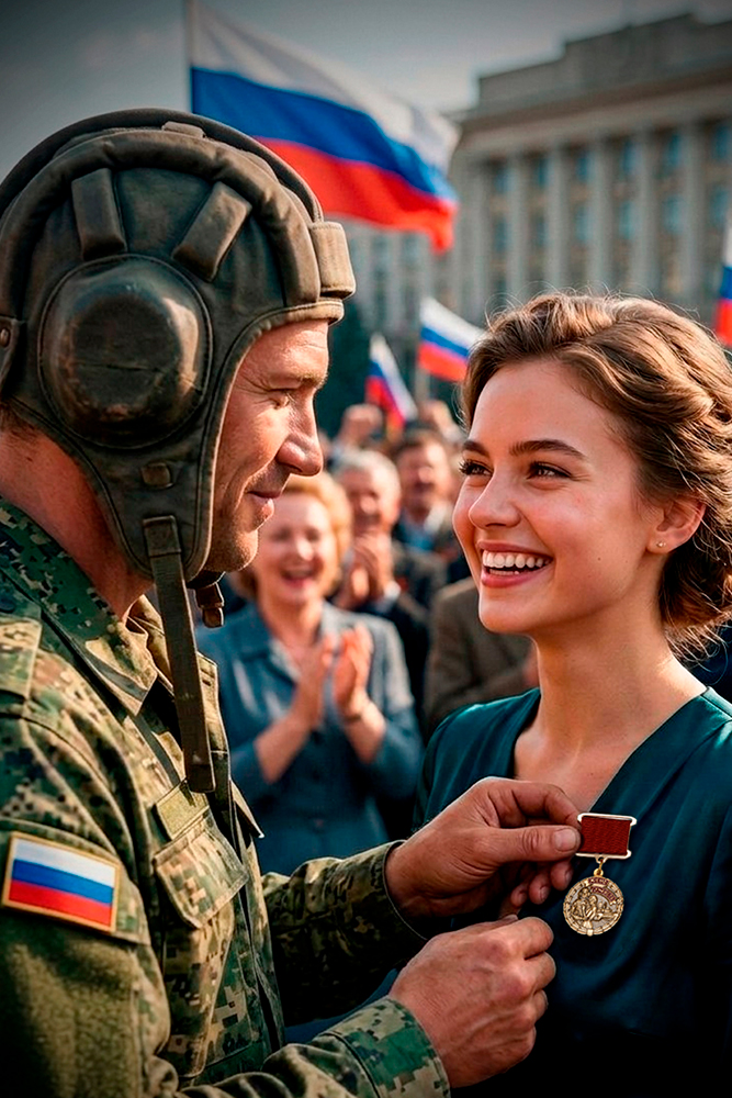 Медаль «Жене танкиста» с бланком удостоверения, дополнительное фото 3