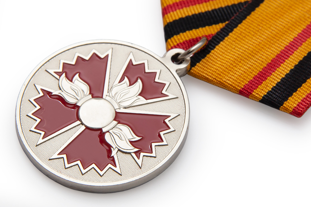 3D фото награды Медаль МО «За заслуги в специальной деятельности» с бланком удостоверения