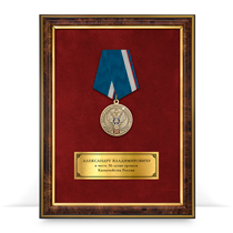 Панно с медалью «В честь 30-летия Казначейства России»