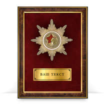 Панно с орденом «105 лет советской пожарной охране»