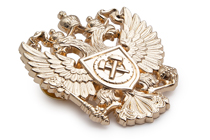 Удостоверение к награде Металлическая эмблема «Герб Роструда»