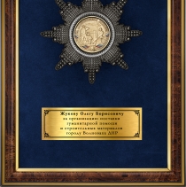 Панно с орденом «За восстановление Донбасса»