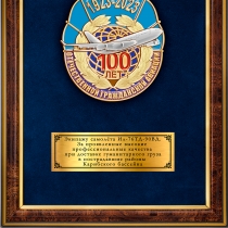 Панно наградное «В честь 100-летия гражданской авиации России»
