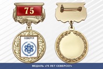 Медаль «75 лет Северску» с бланком удостоверения