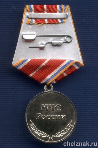 Реверс награды Медаль «100 лет Санкт-Петербургскому университету ГПС МЧС России»