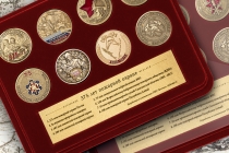 Удостоверение к награде Коллекция медалей «375 лет пожарной охране»