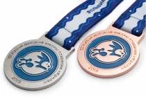 Удостоверение к награде Медаль спортивная, на ленте III Кубок детской школы плавания «Кроль» 2 место (серебро)