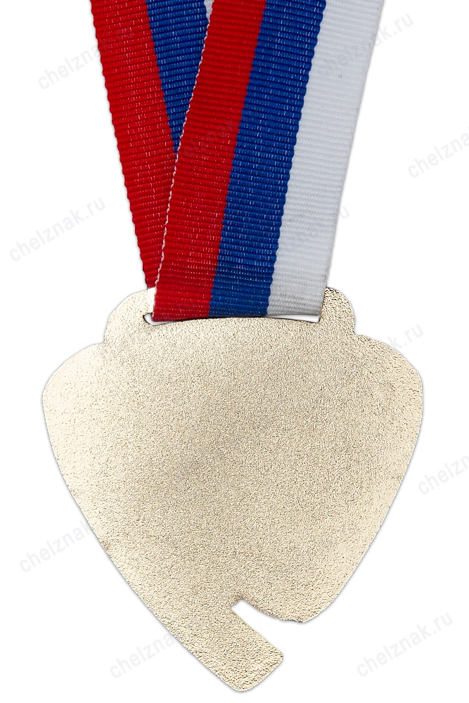 Реверс награды Медаль спортивная, на ленте «Национальная федерация спортинга» I место (золото)