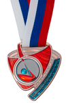 Медаль спортивная, на ленте «Национальная федерация спортинга» III место (бронза)