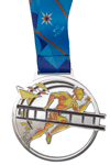 Медаль спортивная, на ленте «МЧС России»