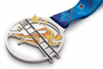 Удостоверение к награде Медаль спортивная, на ленте «МЧС России»