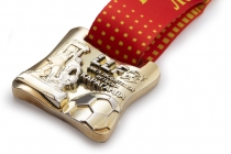 Удостоверение к награде Медаль спортивная, на ленте «Лига любителей футбола LLF» Караганда