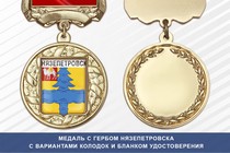 Медаль с гербом города Нязепетровска Челябинской области с бланком удостоверения